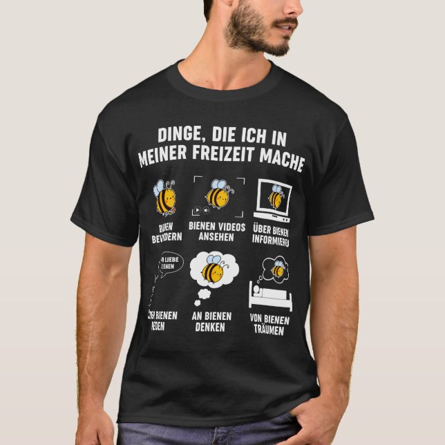 T-shirt Bienen Fan Imker Honig Lustige Biene (Devant)