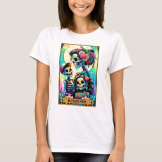 T-shirt Bienheureuse Maman, Carte Tarot Squelette