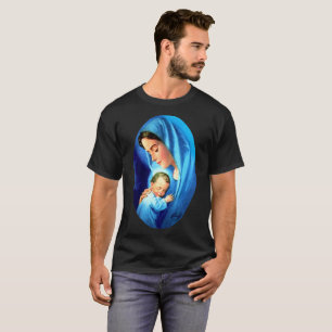 T-shirt Bienheureuse Vierge Marie avec Bébé Jésus