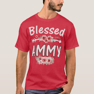 T-shirt Bienheureux Ammy Maman Vie Cute Florale Fleur Mère