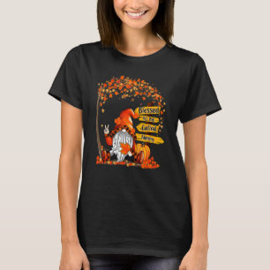 T-shirt Bienheureux d'être appelé Nanny Gnome automne reme