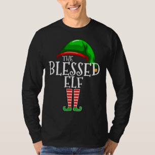 T-shirt Bienheureux Elf Matching Famille Cadeau de Noël