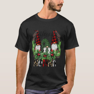 T-shirt Bienheureux Nonna Gnome Noël Grand-mère Cadeau