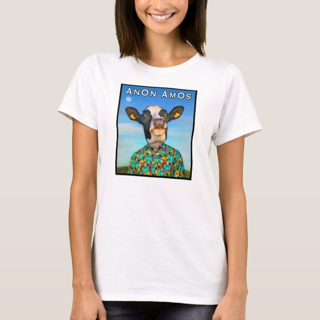 T-shirt Bientôt AMOs - Vache à concepteur - polychrome (Devant)