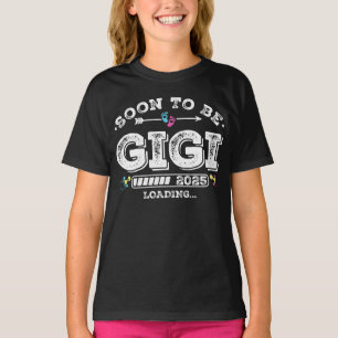 T-shirt Bientôt être Gigi 2025 Chargement fille