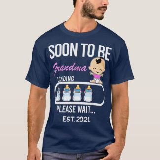 T-shirt Bientôt Être Grand-Mère EST 2021 2020 Cadeau Tee F