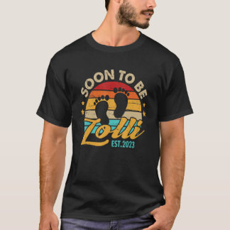 T-shirt Bientôt être Lolli 2023 Fête des Mères Première Ma