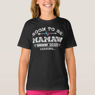 T-shirt Bientôt être Mamaw 2025 Chargement fille