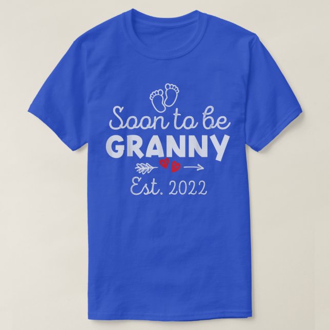 T-shirt Bientôt Granny 2022 Grossesse Faire-part Nouveau (Design devant)