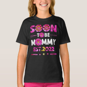 T-shirt Bientôt la Fête des Mères de Maman Est2022 Pour Ma
