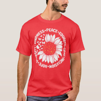 T-shirt Bienveillance Paix Égalité Amour Espoir Diversité