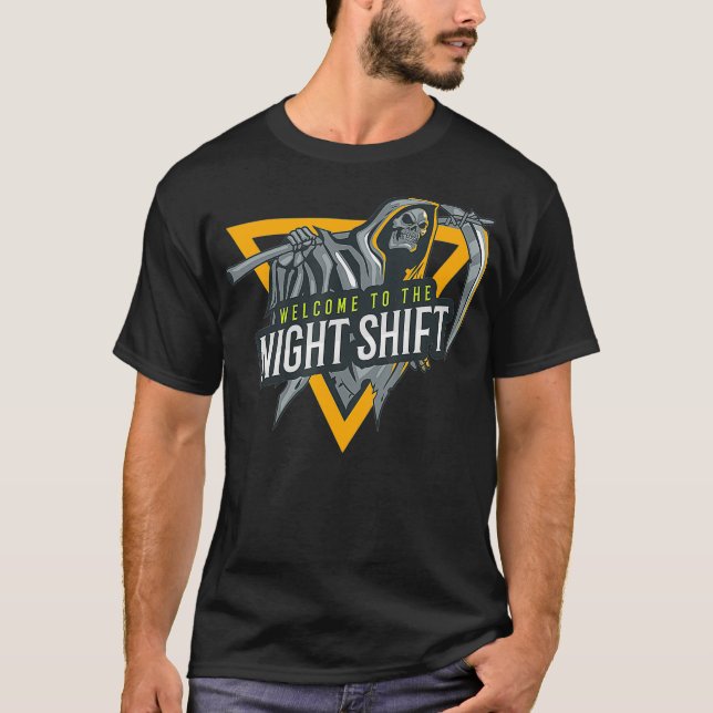 T-shirt Bienvenue À La Nuit Shift Swagazon Associé Nuit (Devant)