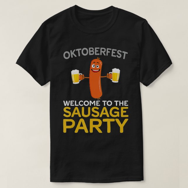 T-shirt Bienvenue À La Sausage Party Funny Oktoberfest (Design devant)