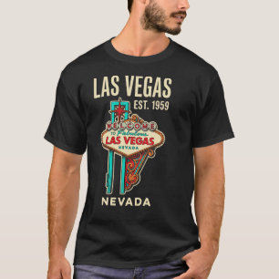 T-shirt Bienvenue à Las Vegas Vintage Roadside Americana R