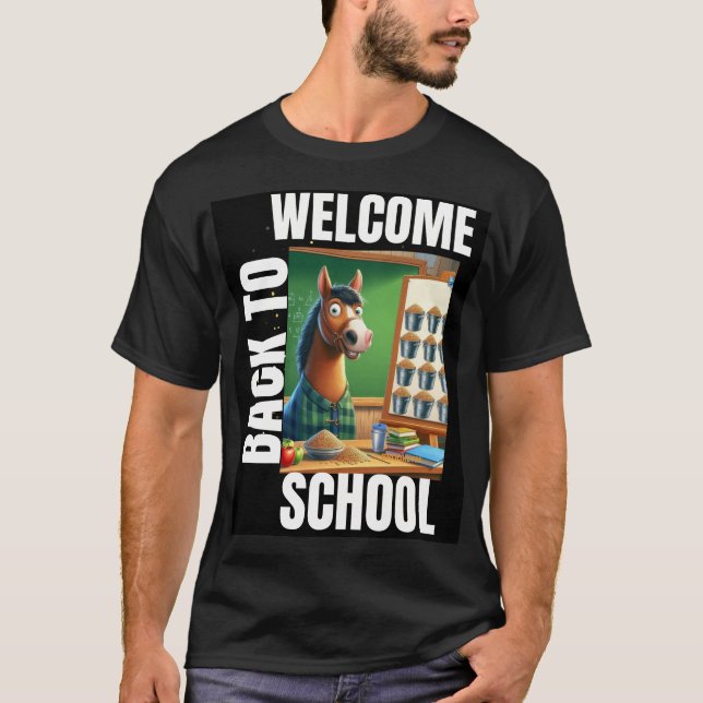 T-shirt Bienvenue À L'École (Devant)