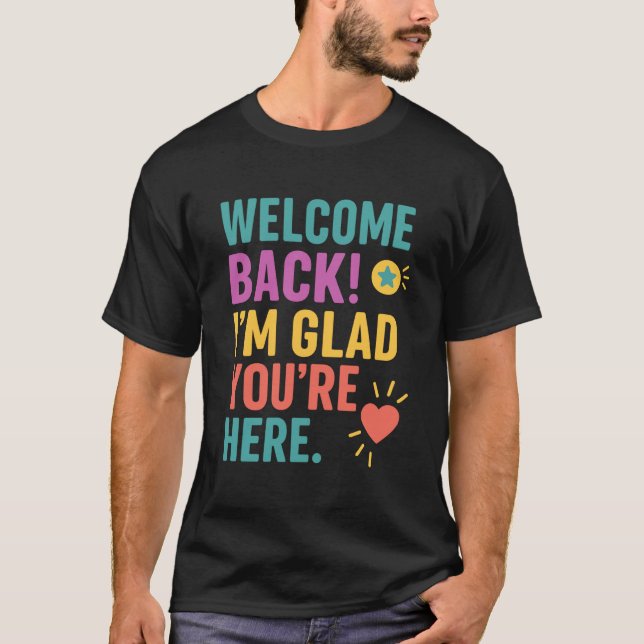 T-shirt Bienvenue À L'École, Cadeau Appréciation De L'Ense (Devant)
