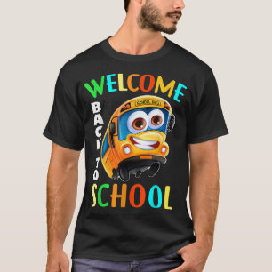 T-shirt Bienvenue À L'École Chemise École Pilote De Bus Ho