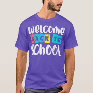 T-shirt Bienvenue À L'École Premier Jour De L'École Enseig