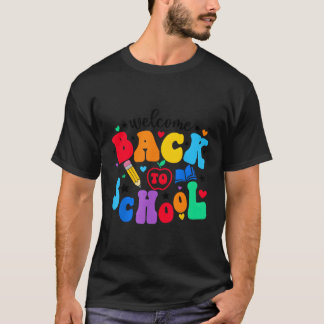 T-shirt Bienvenue À L'École Premier Jour De L'École Enseig