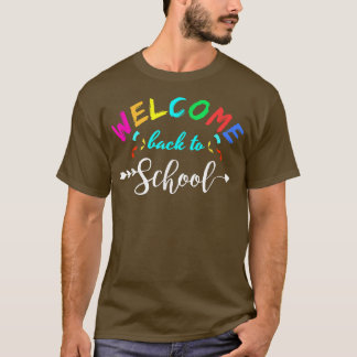 T-shirt Bienvenue À L'École Premier Jour De L'École Enseig