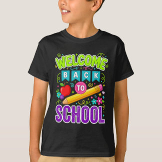 T-shirt Bienvenue à l'école, premier jour d'école