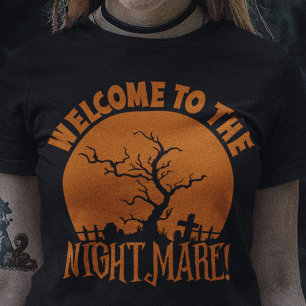 T-shirt Bienvenue À L'Halloween Nightmare