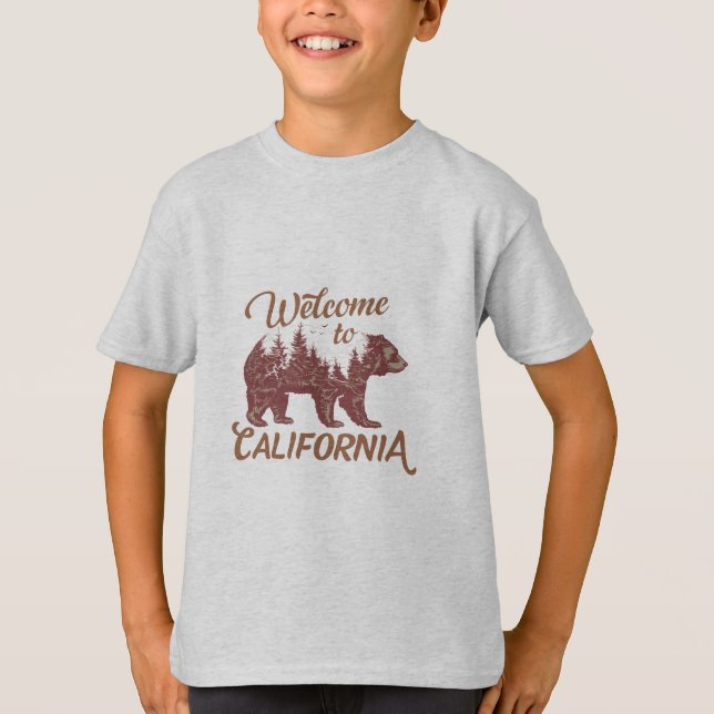 T-shirt Bienvenue à l'ours de Californie (Devant)