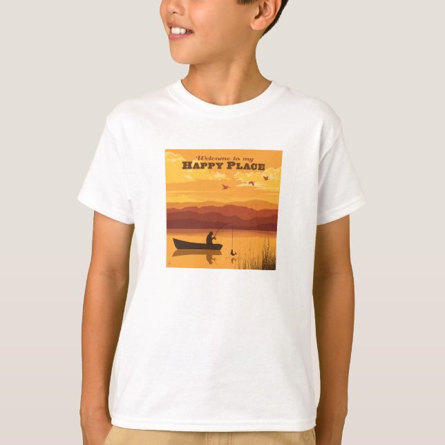 T-shirt Bienvenue À Mon Happy Place (Devant)