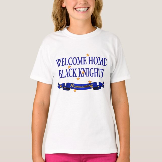 T-shirt Bienvenue Accueil Chevaliers noirs (Devant)