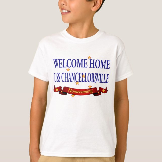 T-shirt Bienvenue Accueil USS Chancellorsville (Devant)