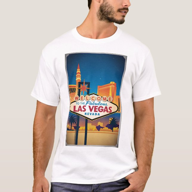 T-shirt Bienvenue au fabuleux Las Vegas Nevada (Devant)