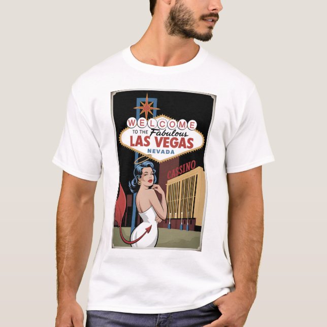 T-shirt Bienvenue au fabuleux Las Vegas Nevada (Devant)