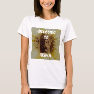 T-shirt Bienvenue au Kenya avec Obama Collage