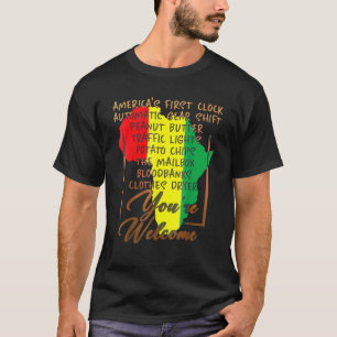 T-shirt Bienvenue Black History Pride Afrique Amérique