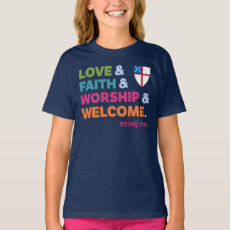 T-shirt Bienvenue coloré des enfants St James 