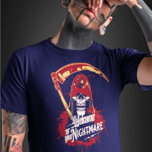 T-shirt Bienvenue dans votre cauchemar Horror Skull Hallow