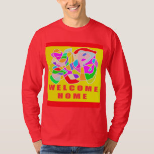 T-shirt Bienvenue design du puzzle d'art