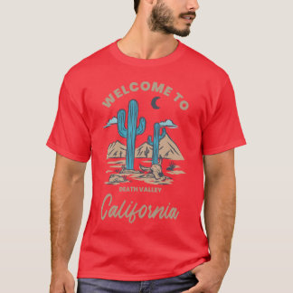 T-shirt Bienvenue en Californie Montagnes de cactus Vallée