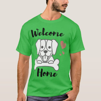 T-shirt bienvenue Famille de chiens
