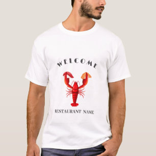 T-shirt bienvenue Lobster sushi fruits de mer Marché nom p