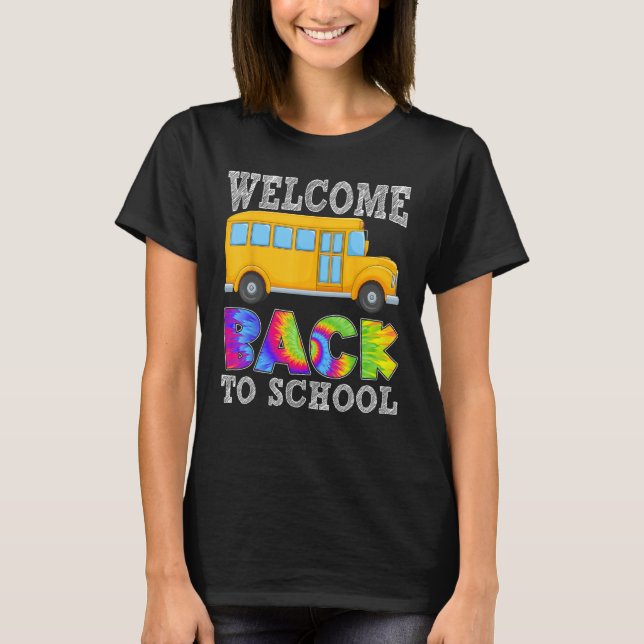 T-shirt Bienvenue Retour À L'École De Transport Bus D (Devant)