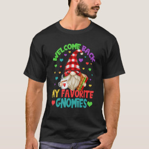 T-shirt Bienvenue Retour À L'École Gnome Hommes Enseignant