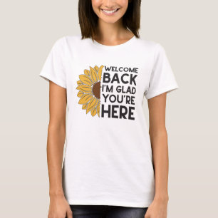 T-shirt Bienvenue Retour À L'École Tournesol Enseignant 1E