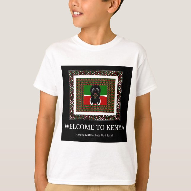 T-shirt Bienvenue sur Magical Kenya : Hakuna Matata (Devant)