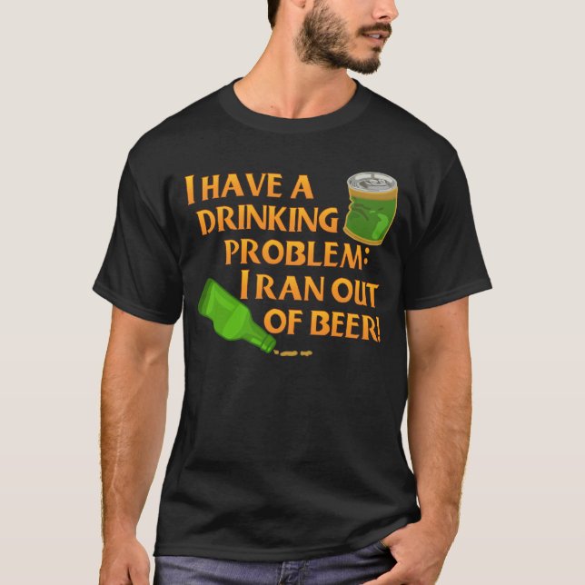 T-shirt Bière à boire amusante (Devant)