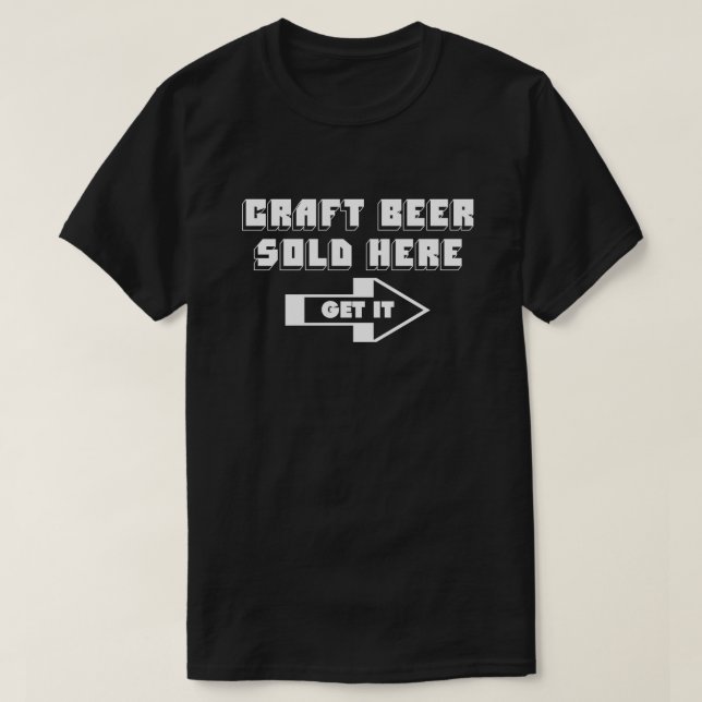 T-SHIRT BIÈRE À L'ARTISANAT VENDUE ICI (Design devant)