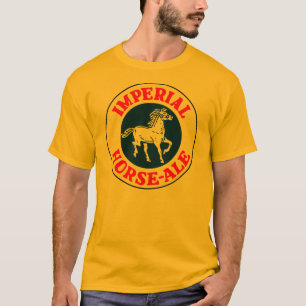 T-shirt Bière anglaise impériale de cheval de rétro log