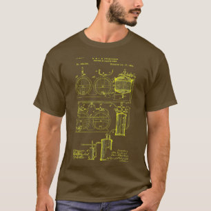 T-shirt Bière artisanale brassage classique Brevet Vintag
