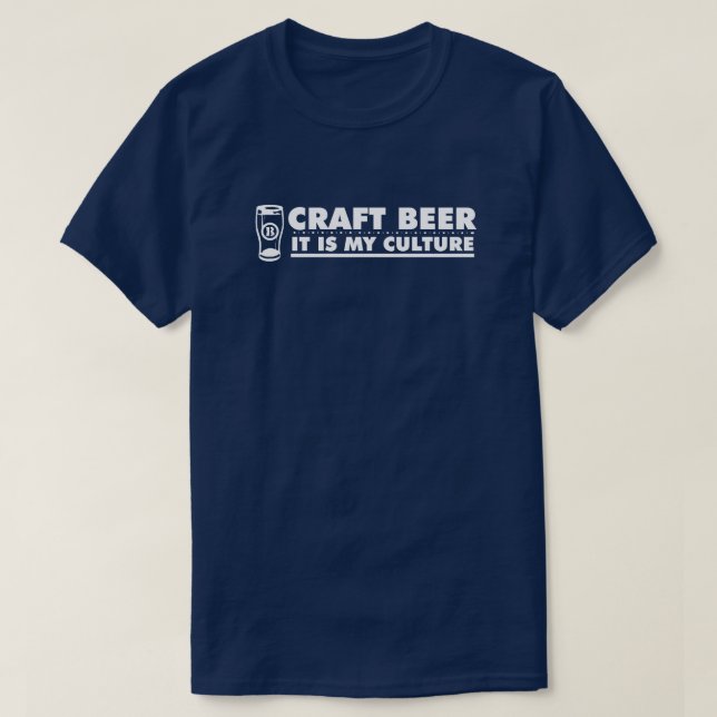 T-shirt Bière Artisanale C'Est Ma Culture (Design devant)