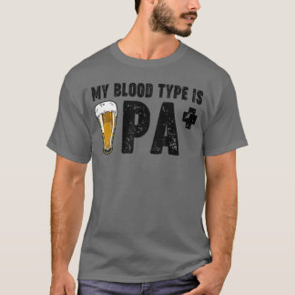 T-shirt Bière artisanale drôle Mon groupe sanguin est IPA